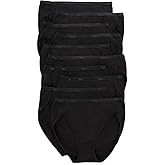 Hanes Women's Underwear Briefs Pack, 10-Pack, Cotton Panties for Women, Moisture-Wicking, Full Coverage