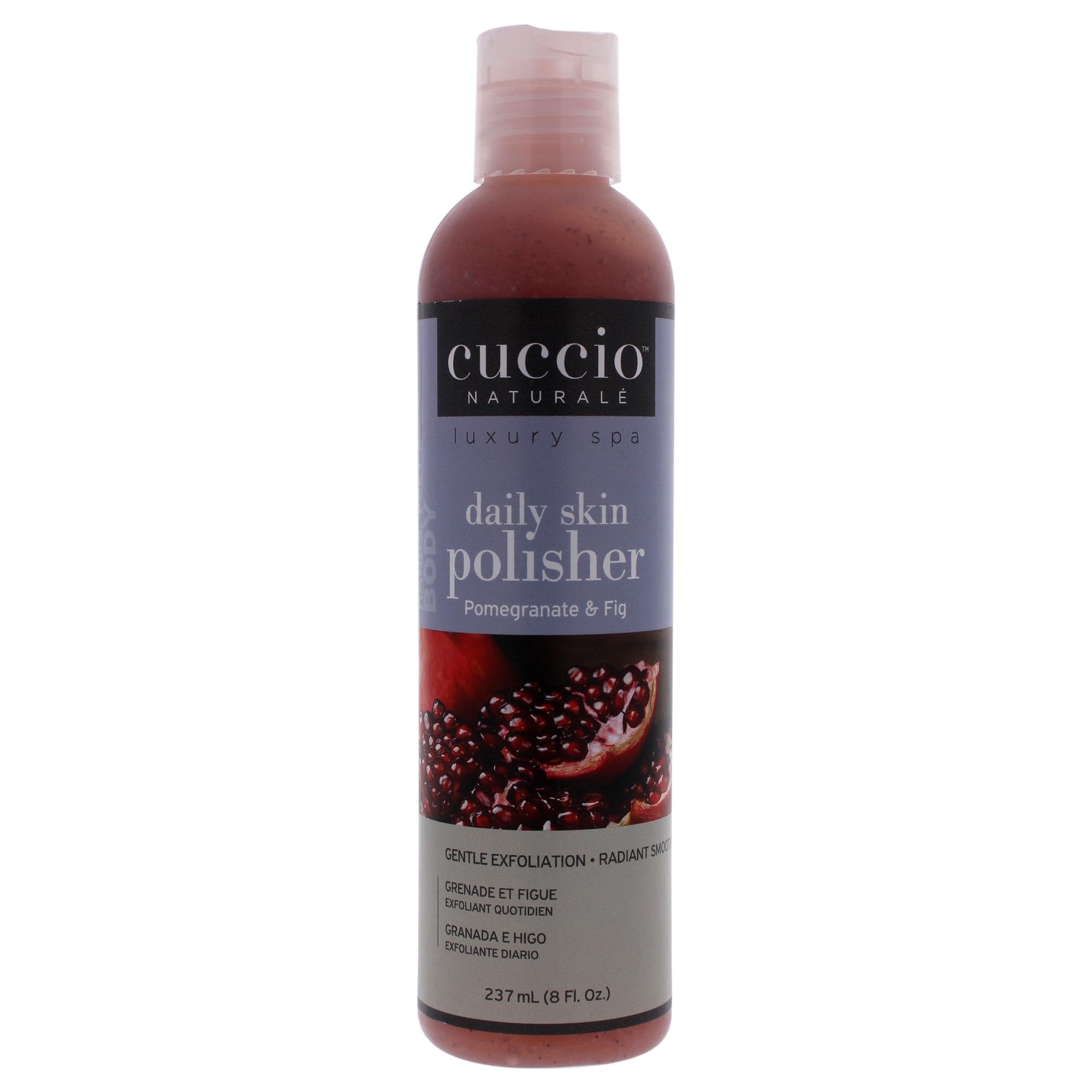 Cuccio Naturale Pomegranate & Fig Skin Polish 237ml (8oz), Pink — image 1