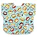 Bumkins Junior Bib / Short Sleeve Toddler Bib / Smock 1-3 Years, Waterproof, Washable, Stain and Odor Resistant – Owls