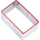 Large Rectangle Cookie Cutter 5 inch, Food-Grade Stainless Steel, Metal Biscuit Cutter, Sandwich Cutter Shapes for Kids