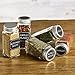 Hayley Cherie® - 4 Oz Square Glass Spice Jars (Set of 10) - Chalkboard Labels, Stainless Steel Lids and Shaker Inserts