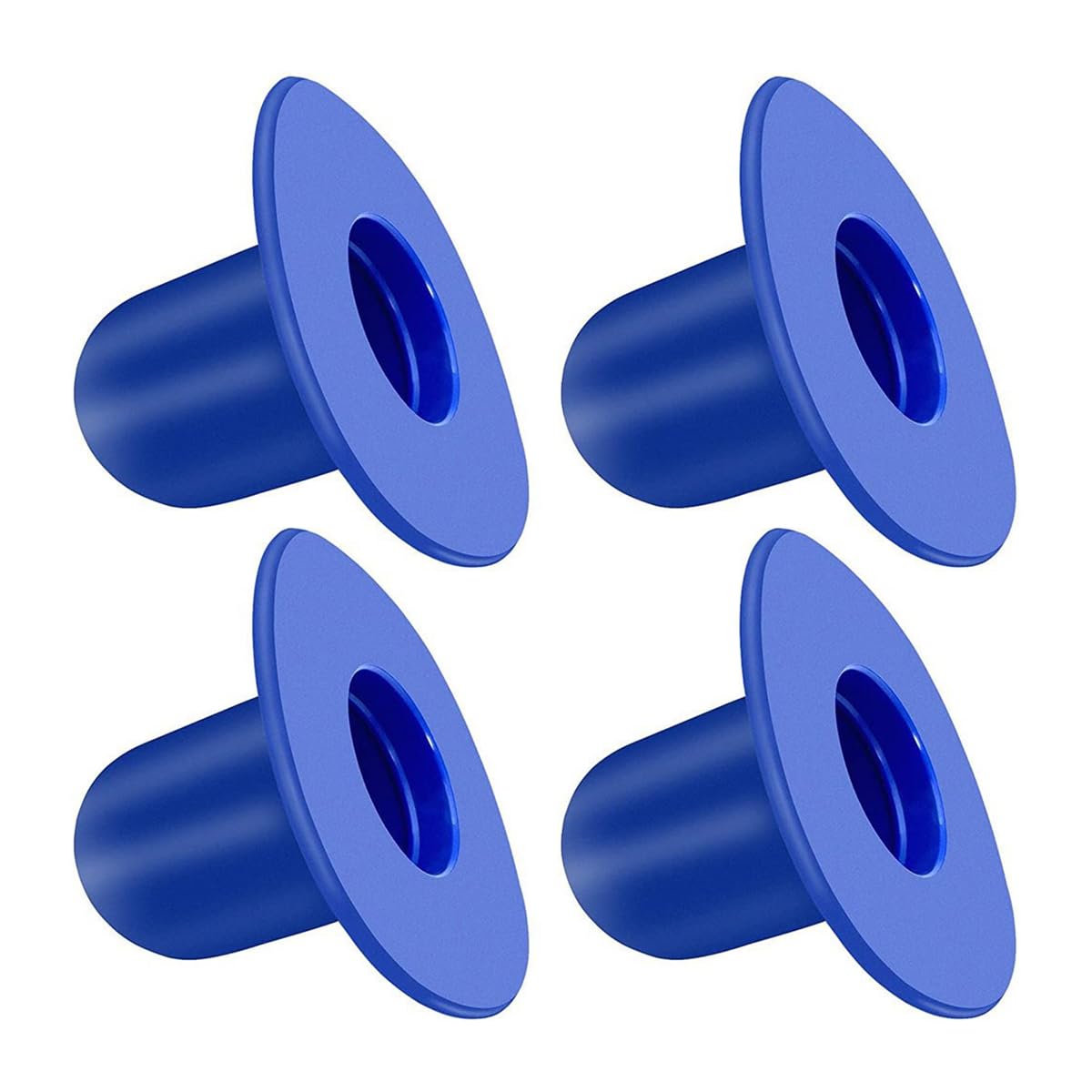 Alnicov 4Pcs Swimming Pool Wall Plugs Replacement Parts - Above Ground Swimming Pool Filter Pump Strainer Hole Plug - Blue