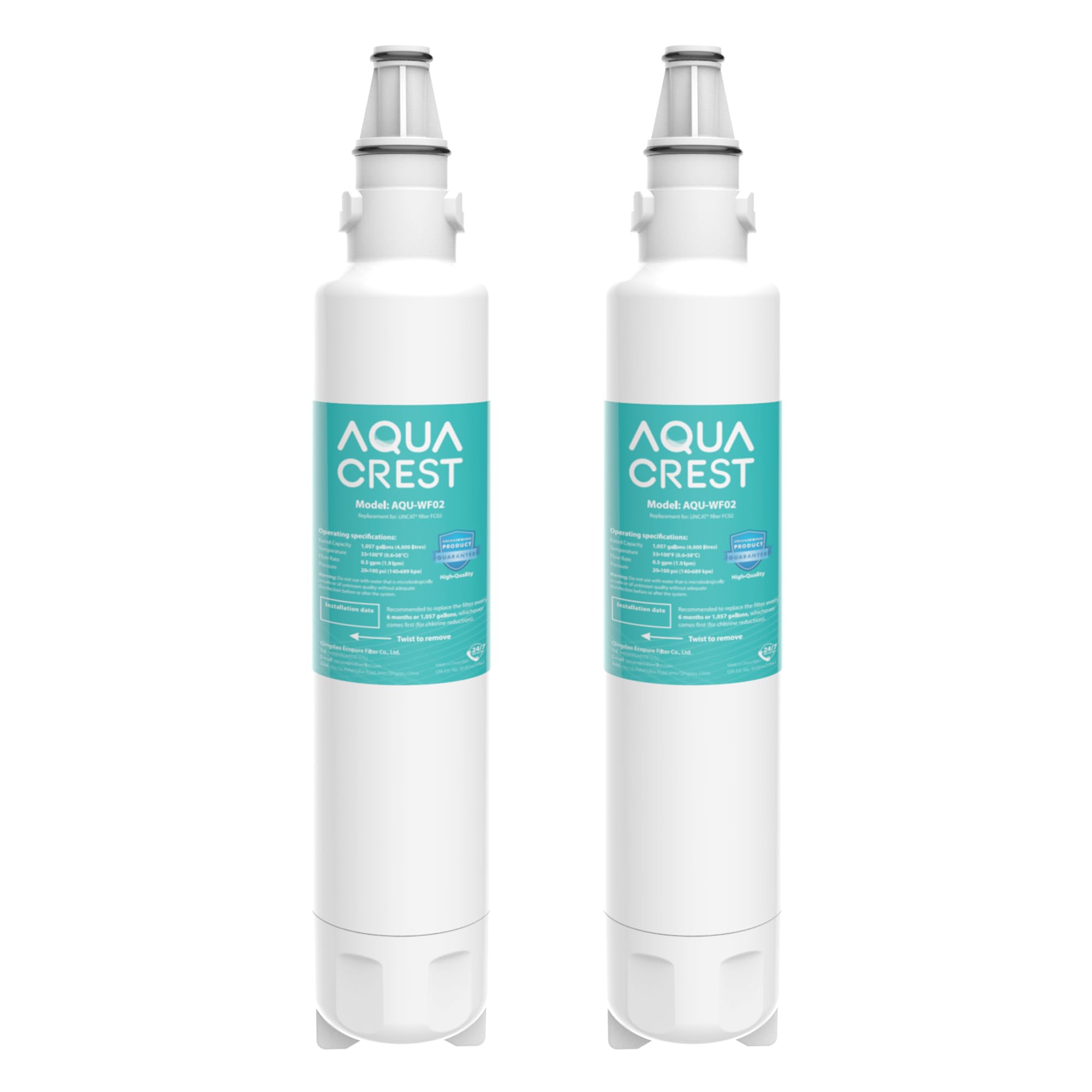 AQUACREST WF02 Water Filter, Compatible with Lincat FC02 FilterFlow Automatic Water Boiler EB3F, EB4F, EB6F, WMB3F, Burco ARK109, 3M AP2-C401-S, AP2-C401-SG (2)