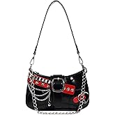 Verdusa Women's Y2k Star Embroidery Shoulder Bag Mini Chain Hobo Handbag Purses