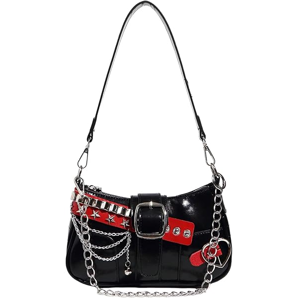 RoseSeek Women's Star Studded Chain Shoulder Handbags Color