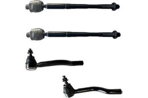 HHCM 4pc Front Outer Inner Tie Rod End Kit ES801265 ES801266 EV801209 for Nissan Pathfinder 2013 2014 2015 2016-2020, Steering Tie Rod Ends for Infiniti QX60 2014-2015 & 2016-2017 3.5L & 2018-2020