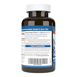 Carlson - Super Omega-3 Gems + CoQ10, 1200 mg