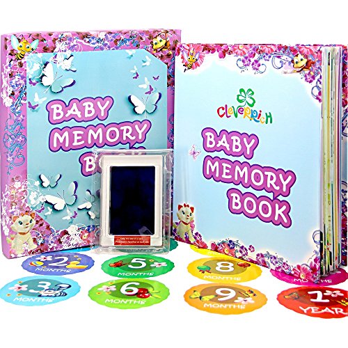 BABY BOOKS - MEMORY BOOK - BABY FOOTPRINT - BABYS FIRST BOOK - BABY ALBUM - BABY JOURNAL