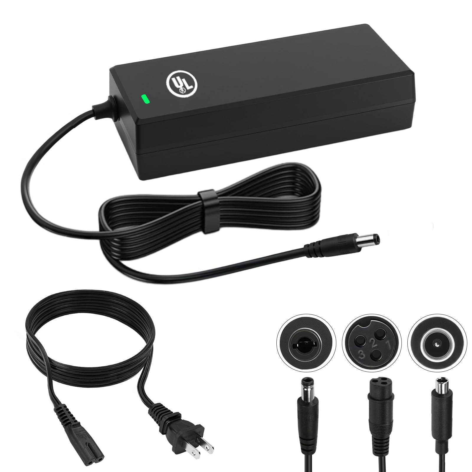 Photo 1 of 48V Lithium Battery Charger, Hyleton UL Certified 54.6V 2A Fast Charger, Suitable for 48V Electric Bicycle Batteries, V0 Flame-Retardant Case, with Over-Temperature Protection/Short-Circuit Protection