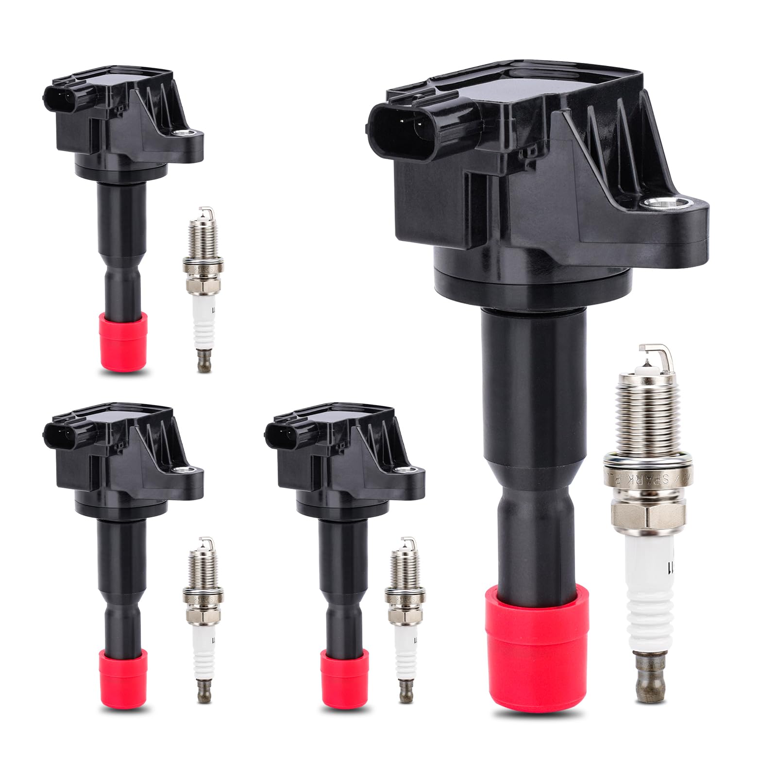 Photo 1 of UF581 Ignition Coil & 4504 Double Iridium Spark Plug For 2007-2008 Honda Fit 1.5L l4 Replaces# C1578