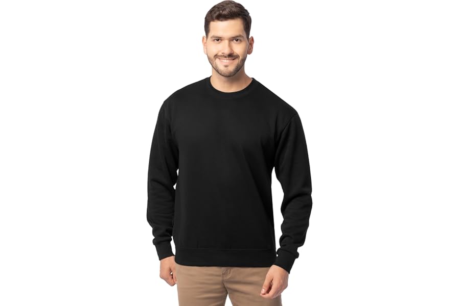 Fruit of the Loom Men's Eversoft Fleece Crewneck Sweatshirts, Moisture Wicking & Breathable, Sizes S-4x