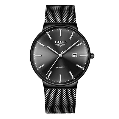 Montre de Sport en Maille en Acier Inoxydable LIGE Burundi Ubuy