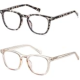 Amcedar Blue Light Glasses for Woman Computer Glasses Anti Eyestrain Glare Protection Eyeglasses