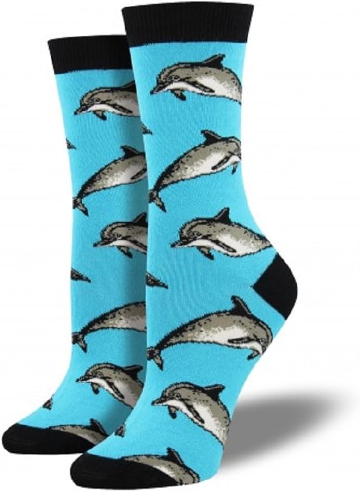 Socksmith Womens Bamboo Dolphin Socks Cerulean Clothing