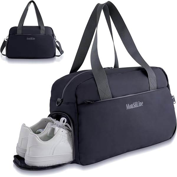 Amazon.com: MonSiiLine Gym Bag for Women Men with Shoe Compartment