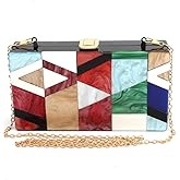 LETODE Acrylic Clutch Bags Purse Perspex Bag Handbags for Women