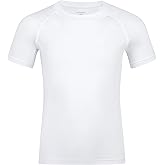 TeGlraddix Boy Girls Compression Shirt Short Sleeve Youth Basketball Undershirt Kids Quick Dry Athletic Base Layer T-Shirt