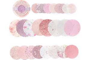 50 Sheets-Floral Scrapbook Paper - Multi-Size Vintage Flower Patterned Paper for Card Making, Junk Journaling & Mixed Media, 