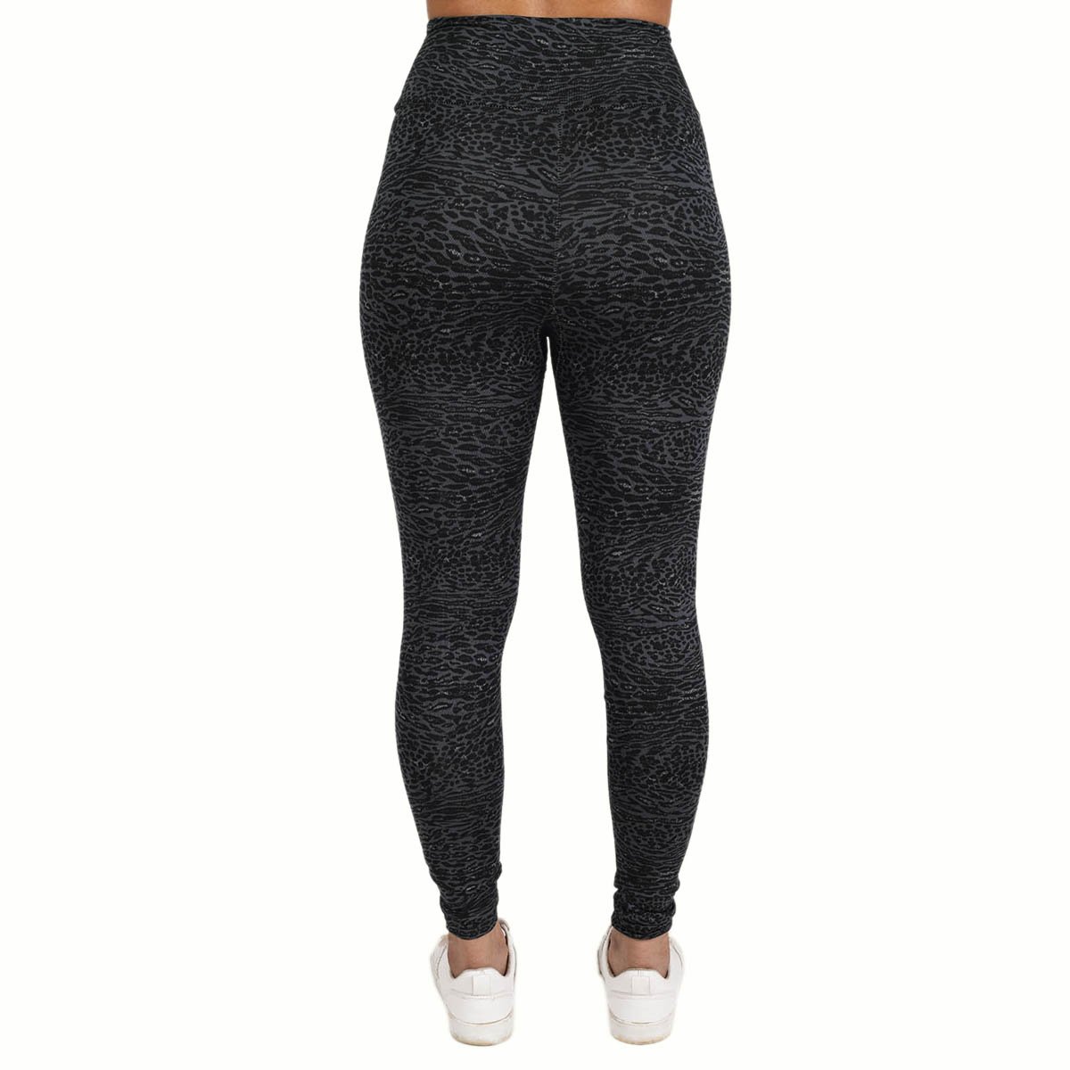gymx womens polyester allure leggings:black cheetah skin