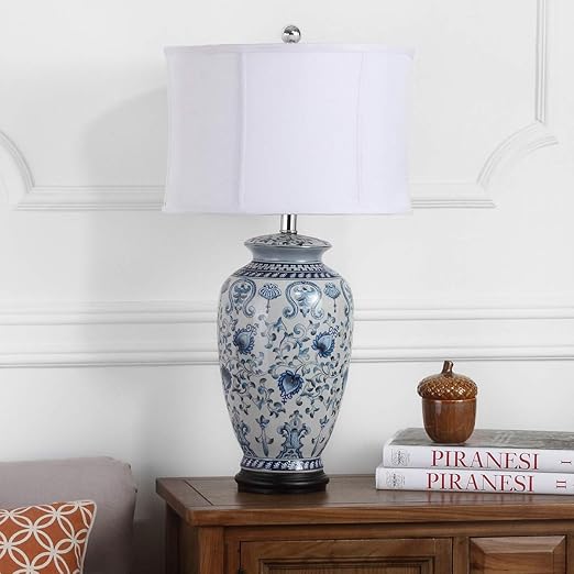 safavieh blue and white lamp