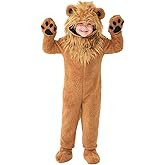 DLSNZ Kids Lion Costume Toddler Animal Jumpsuit Cosplay Halloween Dress up Outfit