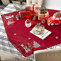 DII Embroidered Holiday Table Décor Collection