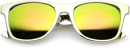 metallic lense sunglasses