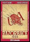Arkansas Razorbacks 2016 Vintage Football Calendar by