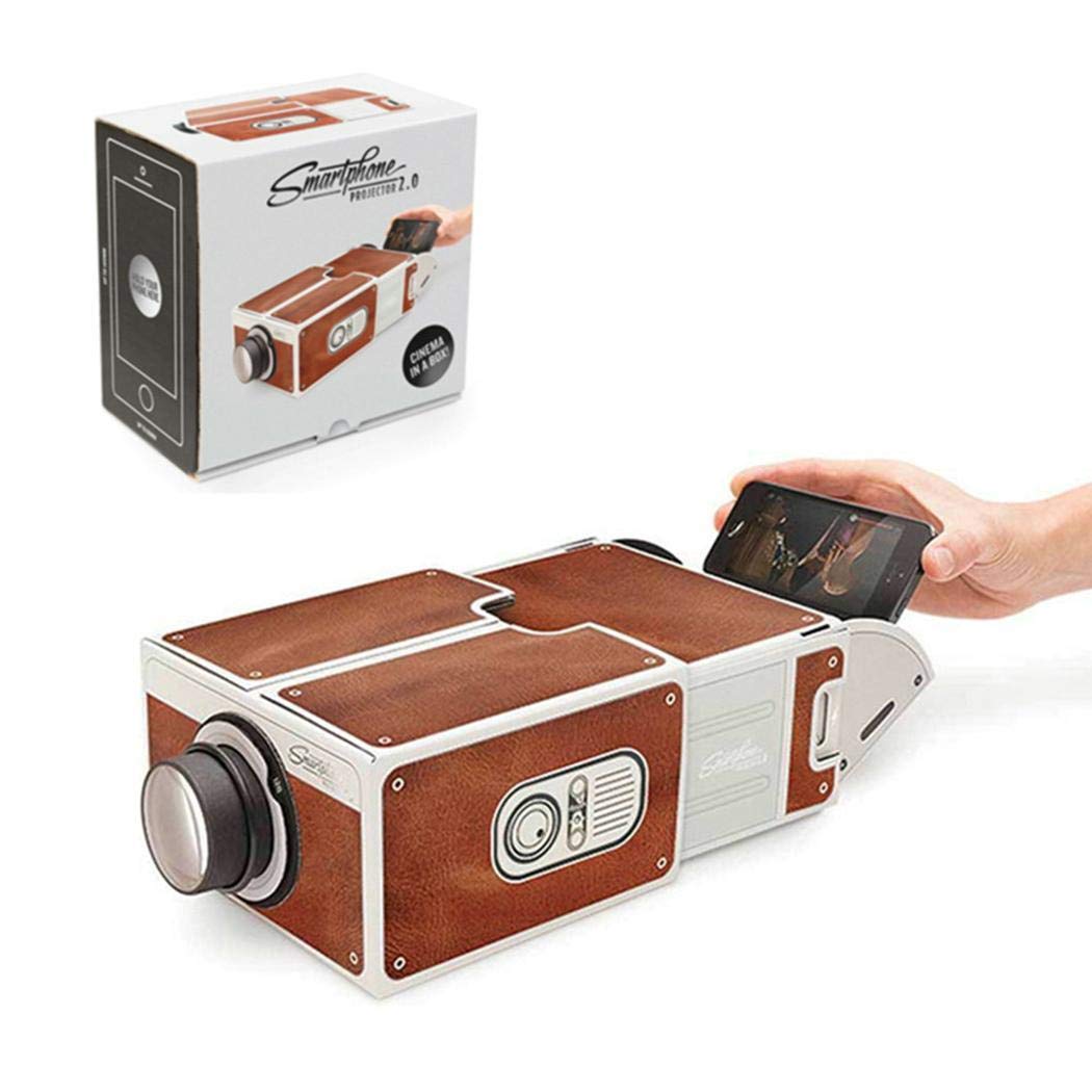 Kiloid Small Home Theater DIY Mobile Phone Projector Overhead Projectors