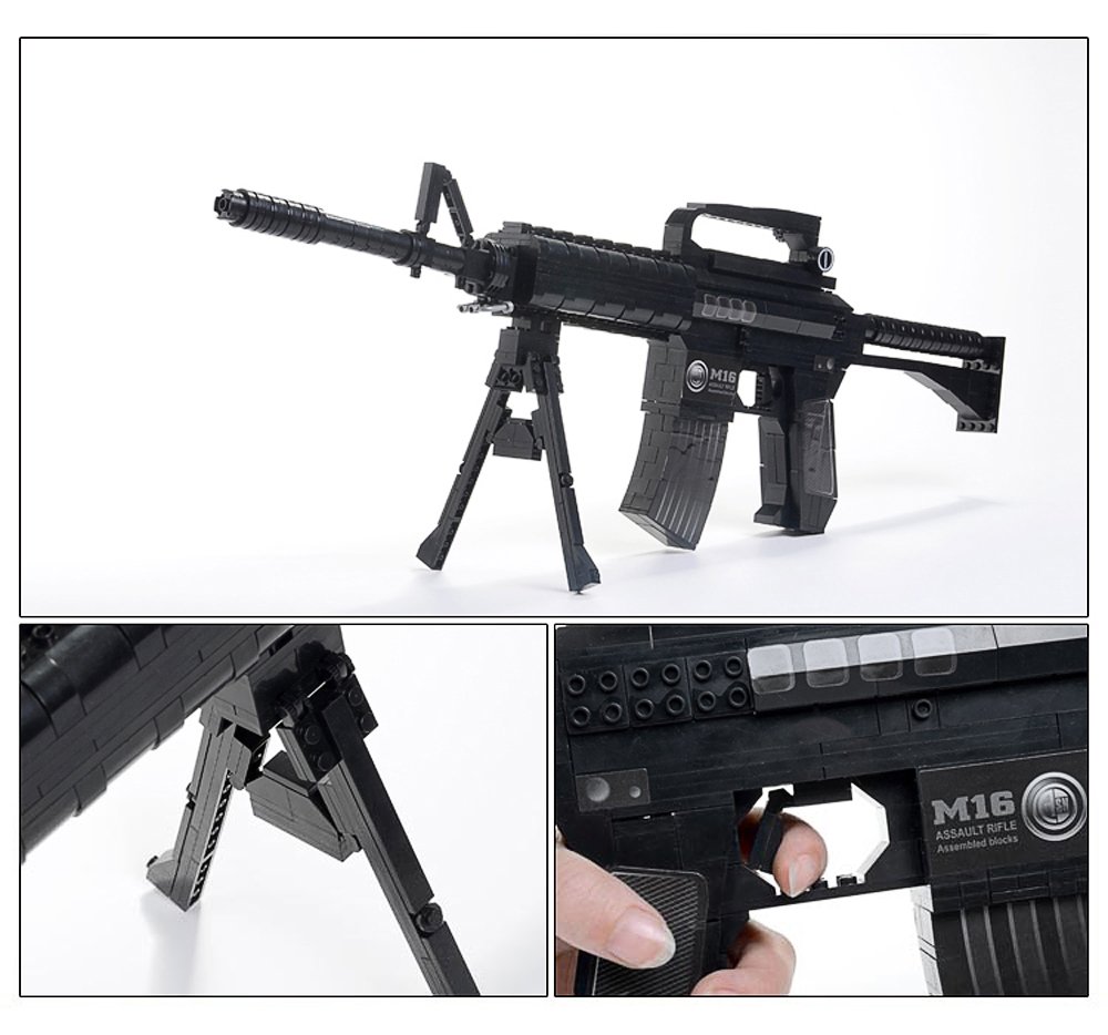 AlanWhale Army Model M16 Assault Rifle Toy Gun Building Kit 22607 Buy Online in UAE. Toys