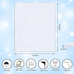 5 Pcs Polycarbonate Sheets Clear Plastic Sheet Thin