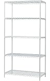 アイリスオーヤマ メタルラック 5段 ホワイト ポール径25mm 幅91×奥行46×高さ178.5cm CMR-9018J