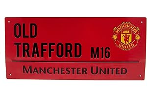 REAL MADRID Manchester United FC Street Sign Red - Metal - Old Trafford