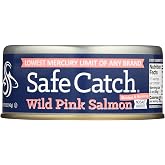 Safe Catch - Premium Skinless &amp; Boneless Wild Pink Salmon No Salt Added - 5 oz.