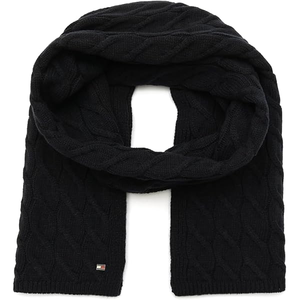 UGG Men's Waffle Scarf Black One Size at Amazon Men's Clothing store