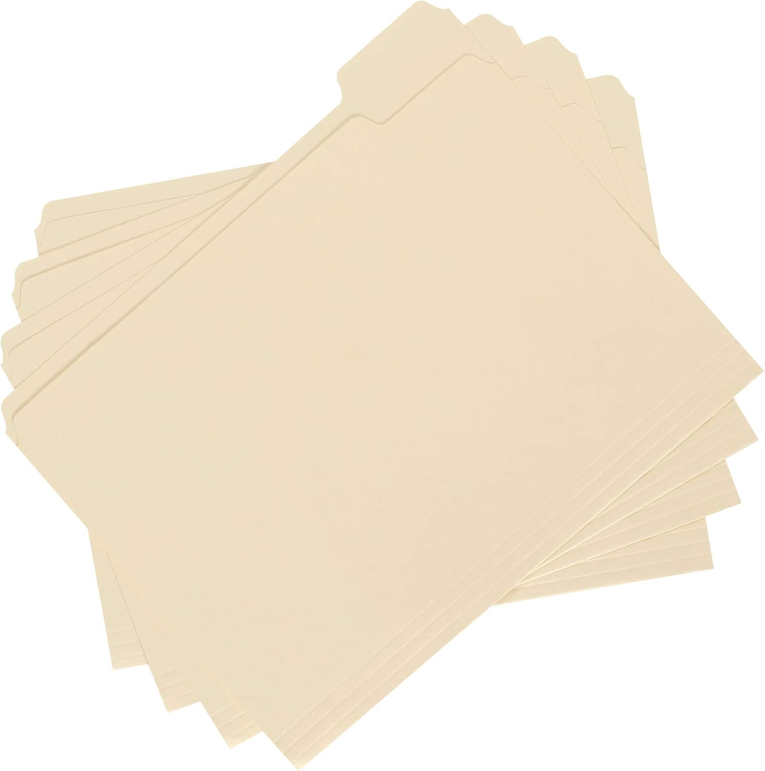 Basics File Folders - 1/5 Tab, Manila, Letter Size, 36-Pack : Office Products
