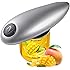 Electric Can Opener,Restaurant Can Opener,Smooth Edge Automatic with One-Touch Start Automatic Can Opener for Arthritis Individuals and Seniors (silver)