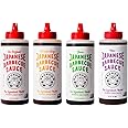 Bachan's Japanese Barbecue Sauce 4 Pack - 1 OG, 1 Hot and Spicy, 1 Citrus Yuzu, 1 Miso, BBQ Sauce for Wings, Chicken, Beef, Pork, Seafood, Noodles, and More. Non GMO, No Preservatives, Vegan, BPA free