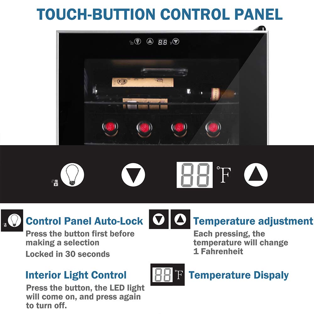 Northair - Enfriador de bebidas y nevera con puerta reversible de ...