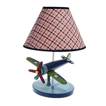 Health Uk Table Lamp Cute Resin Cartoon Plane Table Lamp