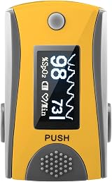 BLT M70 Fingertip Pulse Oximeter CE FDA Approved OLED Display Grayscale view 1