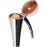 Affdeup Nutcracker: Effortlessly Cracks Large to Medium Nuts, Heavy Duty Nut Cracker tool with Splash-Proof Brown Lid, Long Ergonomic Leverage & Spring Return walnut pecan cracker