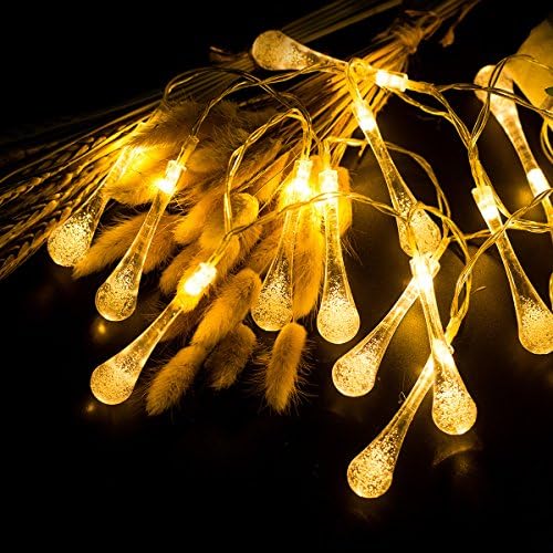 Outdoor Led String Lights,Avinee Warm white Raindrop Designed Outdoor/Indoor String Lights, Décor Rope Lights For Seasonal Decorative Christmas Holiday, Wedding, Parties