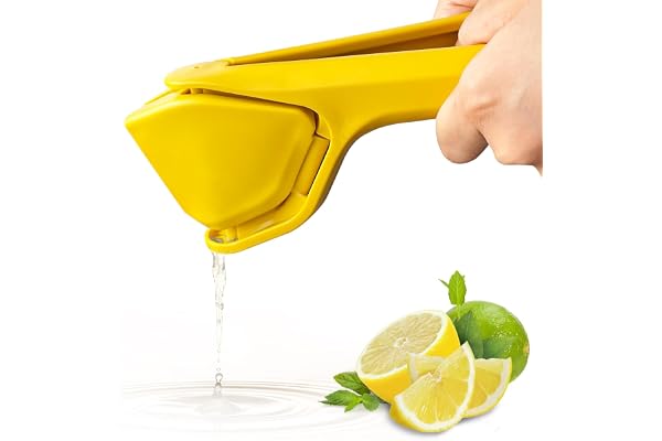 EastLink Lemon Juicer Squeezer, Max Juice Extraction Lime Citrus Squeezer Hand Press, Easy-to-Use Flat Lime Juicer with Lever