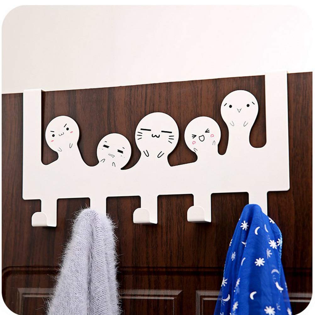 Badezimmer-Zubehör OUNONA Türhaken Kleider Haken ohne Bohren Universal