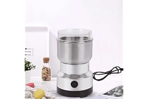 Wallfire Electric Grinder with Stainless Steel Blade, Multi- function Mini Home Grinder Smash Machine, One- Touch Operation Spice Grinder, for Grain Nuts Seasoning Coffee Beans and More