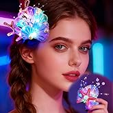 Graeen Light Up Hair Clips Mermaid Headpiece Starfish Hair Clip Rave for Women