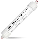 5/8" Marine Holding Tank Vent Filter, Fits Original Mounting Brackets | 5/8" Holding Tank Vent Filter, Compatible with Dometic ECO DVF Sealand SaniGuard, Highly Adsorbent Coconut Shell Carbon