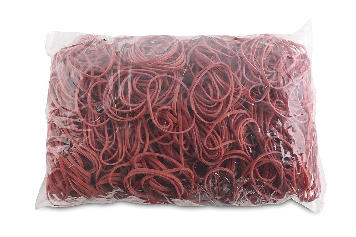 Rubber Bands OFFICE PRODUCTS Diameter 50mm 1,5x3mm 1000g Red/Small Office Accessories/Type-Standard/Material-Rubber/Weight (g)-1000 / Colour-Red/Size-1,5x3mm / Dimensions (mm)-średnica: 50