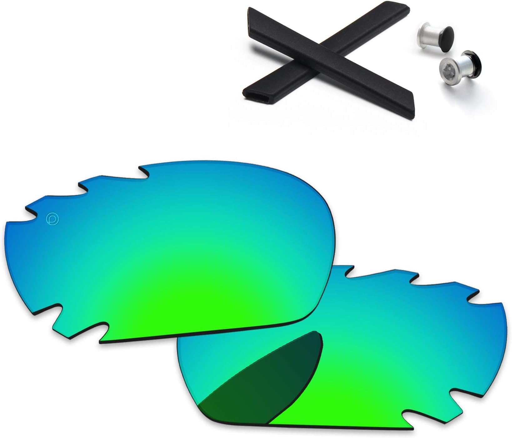 PapaVivaReplacement Lenses & Rubber Kits for Oakley Racing Jacket/Jawbone Vented Sunglass